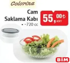 COLORİNA CAM SAKLAMA KABI 720 CC